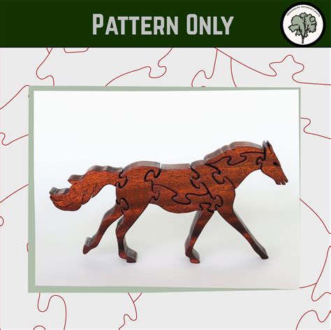 Get Instant Access To Our Horse Puzzle Scroll Saw Pattern Via Pdf