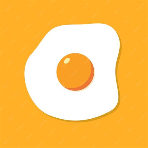 Premium Vector Fried Egg Breakfast Cartoon Icon Isolated Flat Omelet
