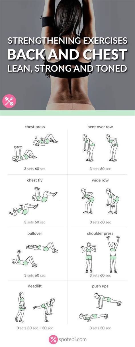 Back And Chest Workout For Women Strength Workout For Women Back