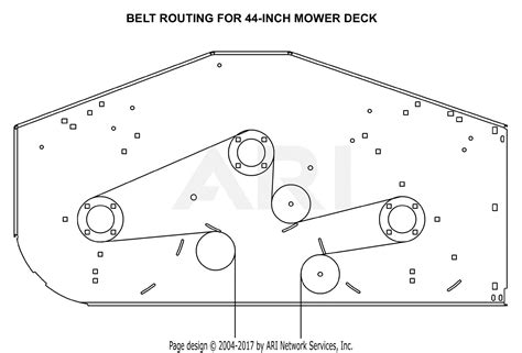 This is a detailed how to on belt replacement for many ariens and other riding lawnmowers, as well as belt routing.the model number of this mower is. Ariens 515149-44" Zoom Deck Kit Parts Diagram for Belt ...