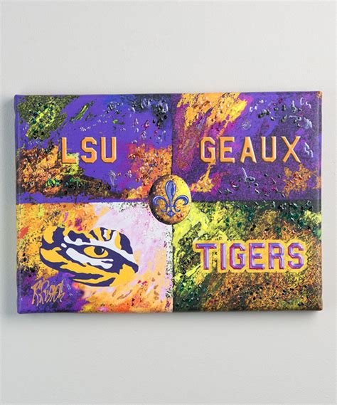 Lsu Tigers Warhol Geaux Tigers Canvas Geaux Tigers Tiger Canvas Lsu