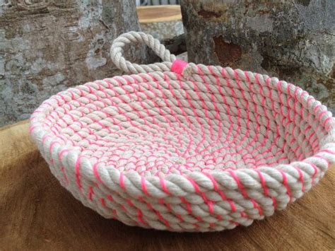 Diy Coil Rope Bowl Tutorial And Materials Woven Rope Basket Making Kit