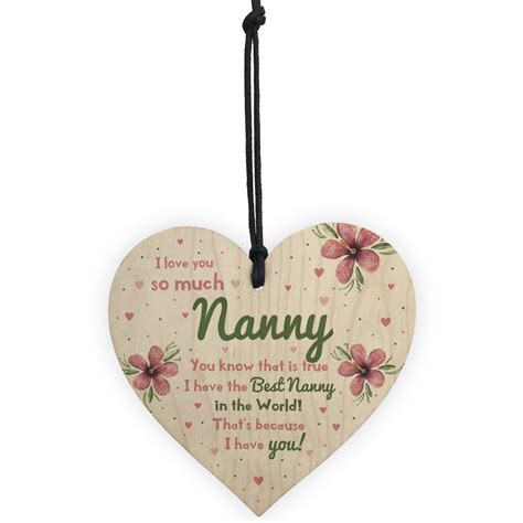 Check spelling or type a new query. Special Gift For Nanny Wood Heart Nan Birthday Gift ...