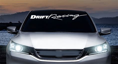 Drift Racing Jdm Windshield Banner Vinyl Decal Sticker Car Trucks Etsy