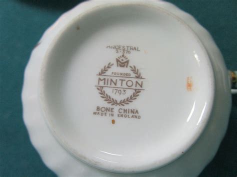 Minton England Ancestral Pattern China 5 And 4 Pcs Dinner Set Orig Pick