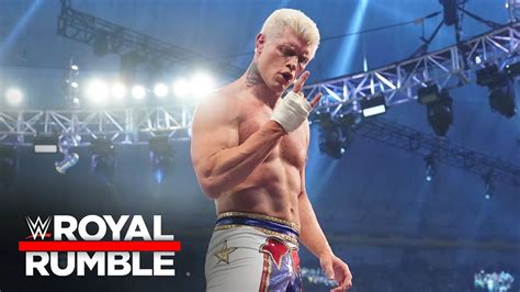 Cody Rhodes Celebrates His Royal Rumble Win Wwe Royal Rumble Highlights Youtube