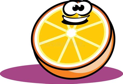 Orange Cartoon Stock Vector Illustration Of Food Juice 15879853