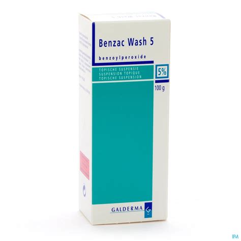 Benzac Wash Susp 5 100 G Acné Médicaments Apotheek Peeters Oudsbergen Nv