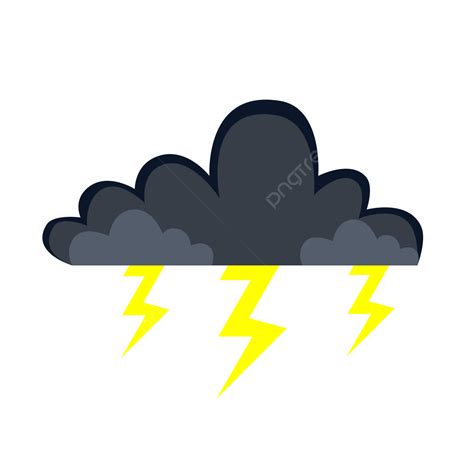 Dark Clouds With Lightning Vector Dark Clouds Clouds Vector Clouds