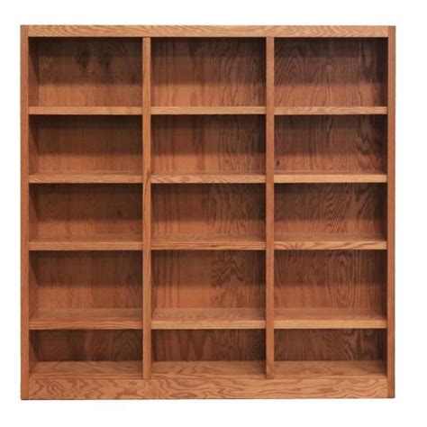 Charming and rustic, the aspen alder grove 72 bookcase adds welcome function to your home. Concepts In Wood 15 Shelf Triple Wide Wood Bookcase, 72 ...