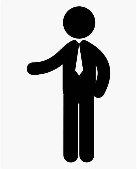 Businessman Pointing To His Right Stick Man Pointing Png Transparent