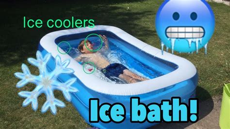 Ice Bath Challenge🥶 Youtube