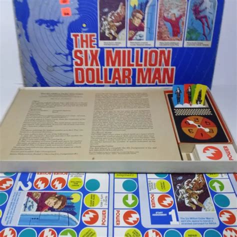 Vintage 1975 The Six Million Dollar Man Complete Board Game By Parker