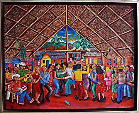 Colorful Dominican Artwork Latin American Art Caribbean Art Latino Art