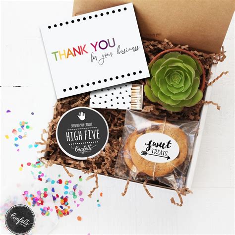 They have become a hugely effective way to increase profits and, in some cases, are a nearly essential option for businesses to. Thank You For Your Business Gift Box | Confetti Gift ...