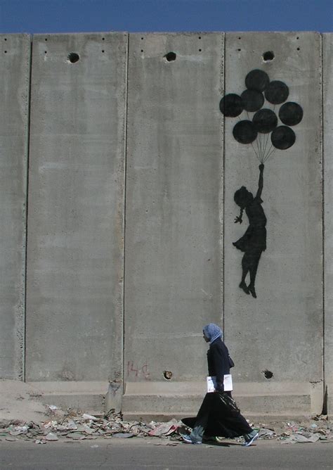 Banksy is an english street artist, political activist, and filmmaker, who hides his identity from the public. Banksy goes Palestine | Street art banksy, Best street art ...