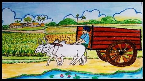 3 Ideas For Bullock Cart Easy Drawing For Kids HD wallpaper | Pxfuel