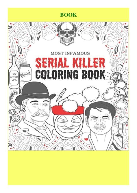 pdf download serial killer coloring book an adult coloring book filled with the most infamous