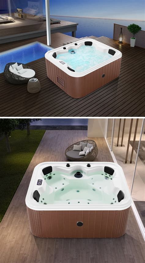 Person Outdoor Spa Sex Massage Hot Water Spa Bubble System Hot Tub