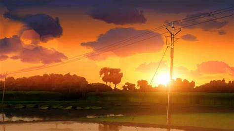 Sunset Background Aesthetic Anime Japan In 30 Very Beautiful Anime
