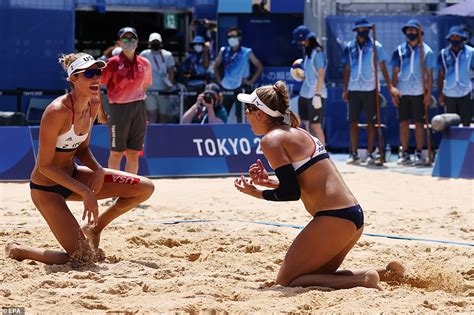 Us Takes The Gold In The Womens Beach Volleyball Daily Mail Online