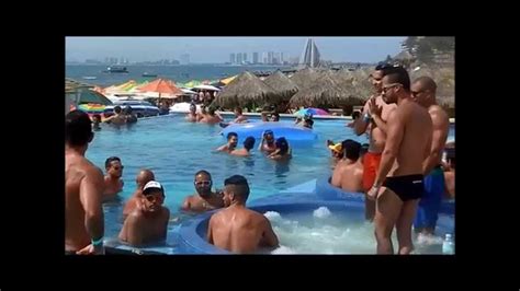 Mantamar Beach Club Pool At Gay Beach Puerto Vallarta Semanta Santa 2014 Youtube