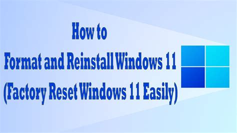 How To Format And Reinstall Windows 11 Factory Reset Windows 11