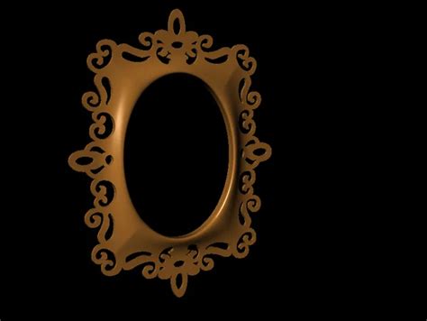 Also, eyeglasses frames that are broad and have accented color top rims or decorative temples will help add width to your oblong shaped face. Picture Frame by spileeki - Thingiverse | Oval picture ...