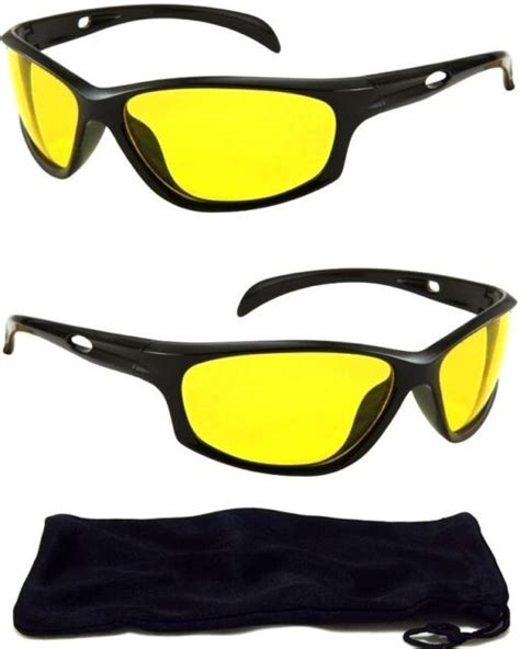 hd high definition aviator night vision glasses driving sunglasses yellow lens for sale online