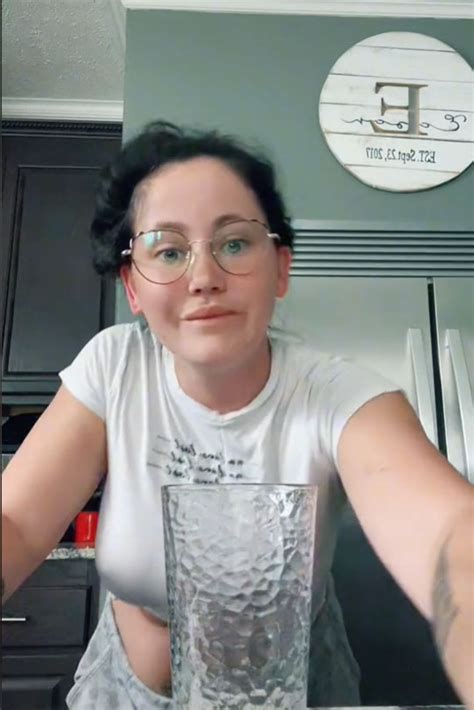 teen mom jenelle evans shocks fans as she goes braless in a very sheer white crop top in a nsfw
