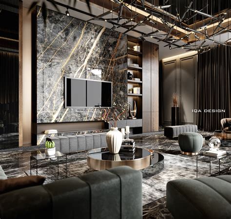 Some Spaces Of Our Interior Design For Villa In Dubai Behance