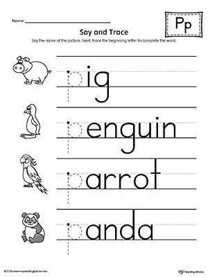 teach child how to read phonics letter p