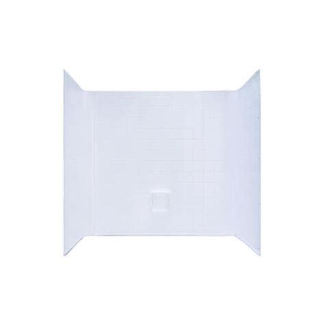 Mustee 670wht fiberglass bathtub wall surround, white. Tub & Shower Surrounds (ABS & Fiberglass) - Don Killins ...