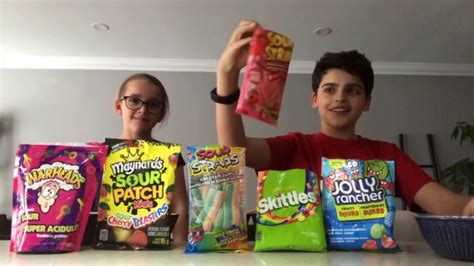 Super Sour Candy Challenge Youtube