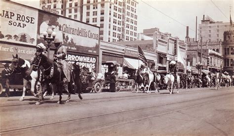 Buffalo Bill S Wild West Show Parades In Downtown L A April