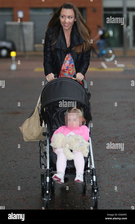 Pregnant Michelle Heaton And Her Baby Daughter Faith At The Itv Studios