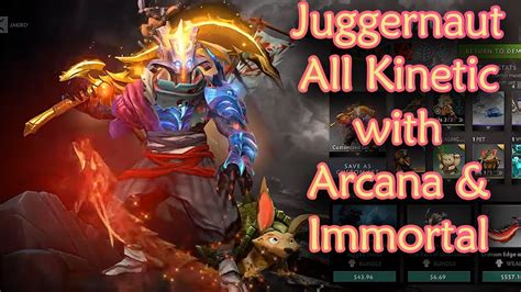 Juggernaut Kinetics All Animations With Arcana And Immortal Dota 2