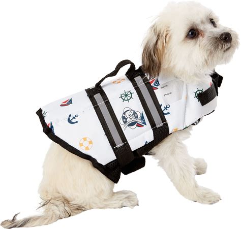 Paws Aboard Nautical Dog Life Jacket X Small