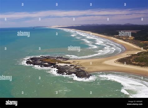 The Bluff Ninety Mile Beach Northland New Zealand Aerial Stock Photo