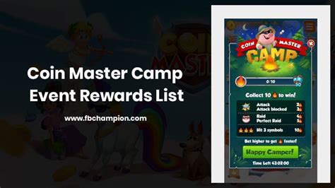 Reward calendar gives your free spins, coins, chests and xp just for logging in every day. Coin Master Camp Event Rewards List