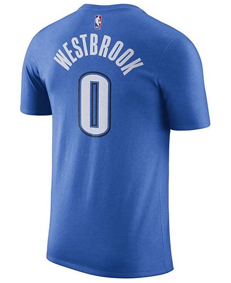 Nike Mens Russell Westbrook Oklahoma City Thunder Name And Number Player