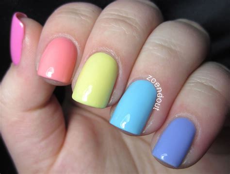 Zoendout Nails: Pastel Rainbow