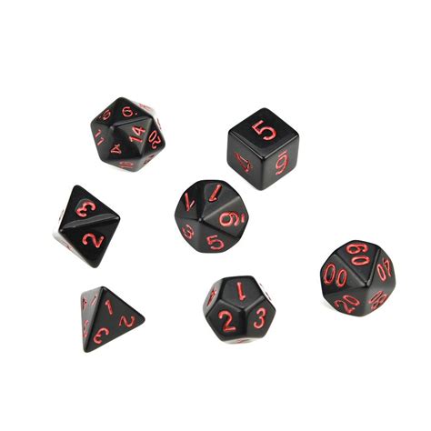 Buy Pcs Trpg Game Dungeons Dragons Polyhedral D D Multi Sided Acrylic Dice At Affordable