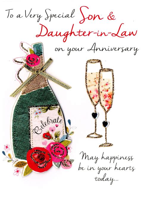 140+ happy wedding anniversary wishes. Son & Daughter-In-Law Anniversary Greeting Card | Cards