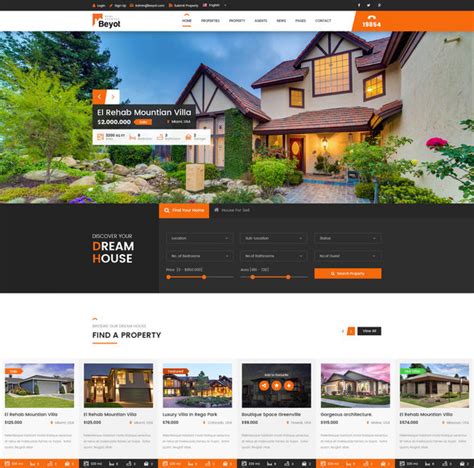 Real Estate Listing Website Template