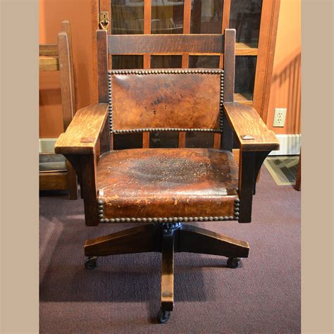 Early Gustav Stickley Office Chair For Sale Daltons American