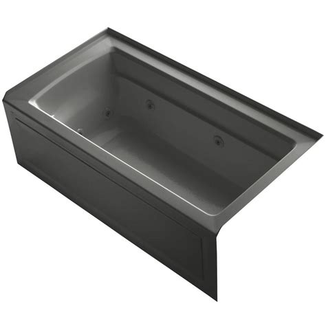 The quality and standards that this bathtub has set for its customers. KOHLER Archer 5 ft. Acrylic Right Drain Rectangular Alcove ...