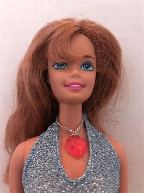 Mattel Barbie Doll Red Hair With Dress And Necklace Ebay