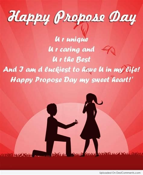 Love is not something you find, love is something that finds you! Happy Propose Day Girl Proposing Boy