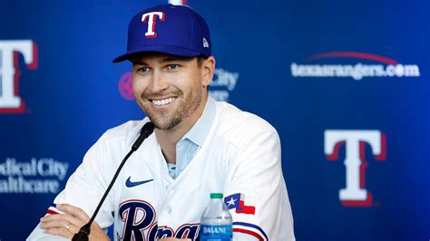 photos texas rangers introduce new starting pitcher jacob degrom